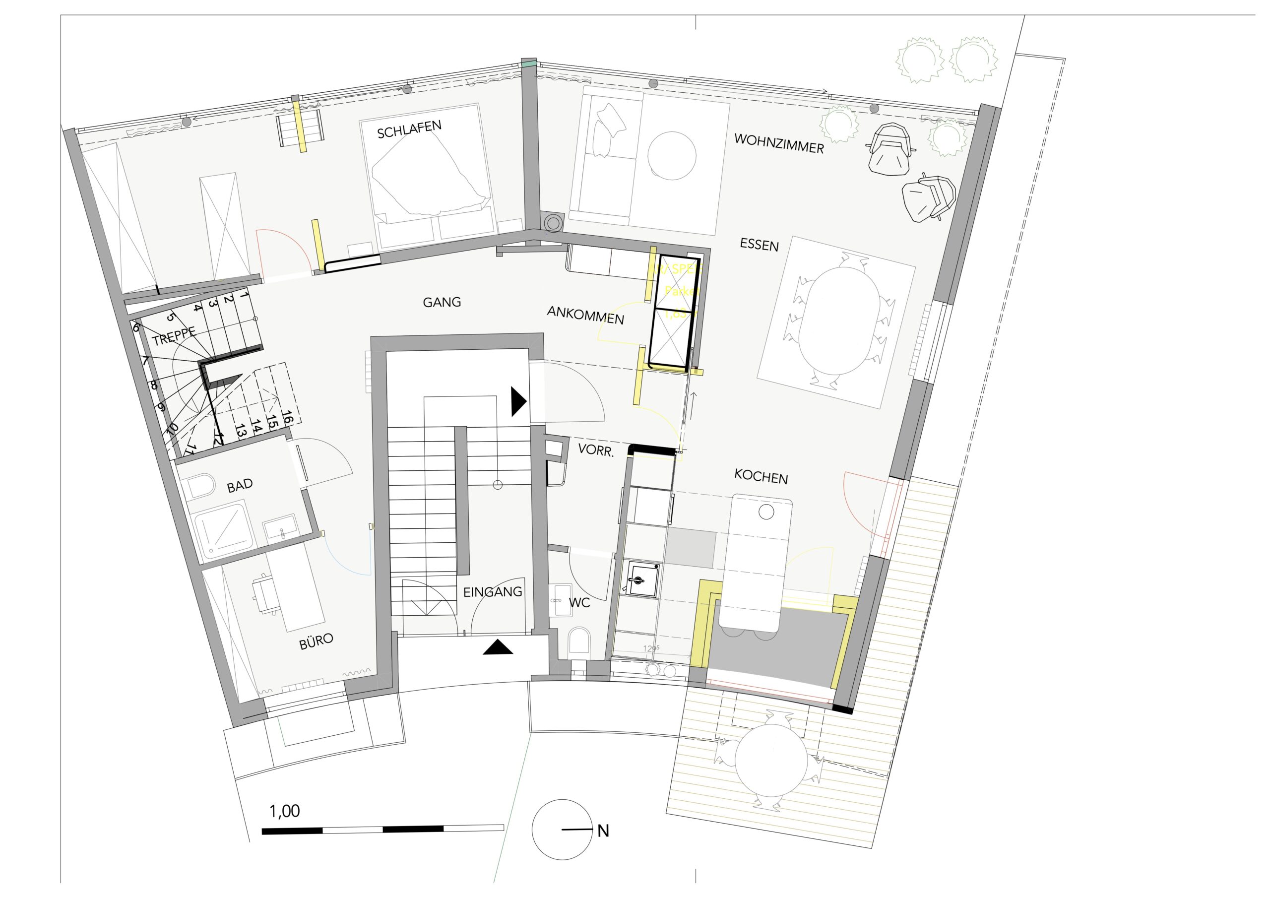 Studio Goldsinn Raumdesign_Ein Zu Hause für VIer_Floor Plan_EG